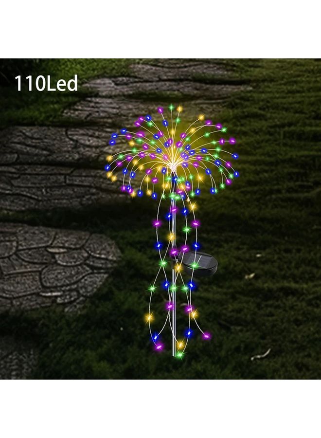 Solar Powered 110 LED Fireworks Lights Motion Sensor 8 Modes Outdoor Indoor Decor - Image 1