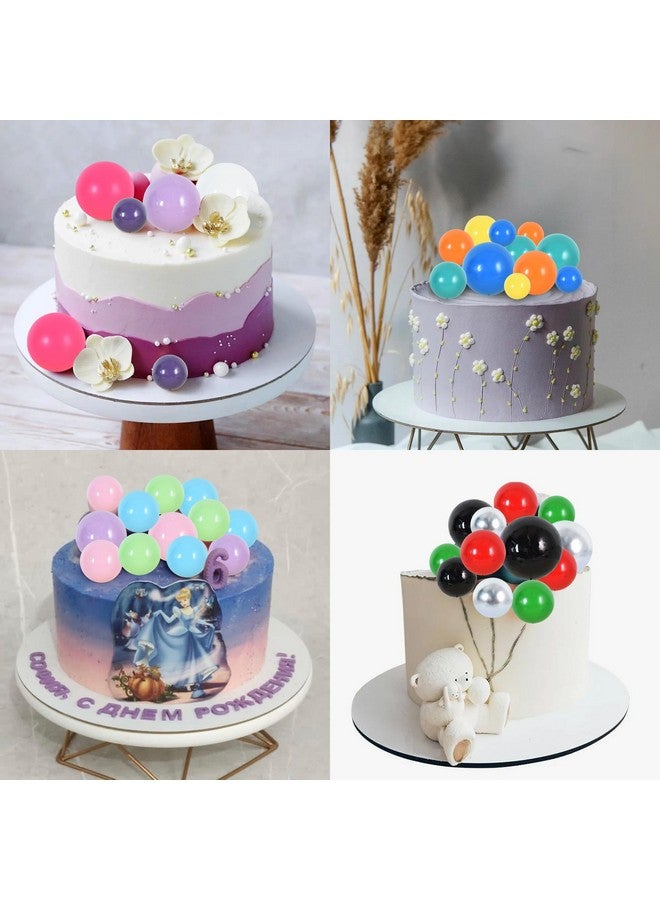 بيشيدا 20 قطعة من زينة كعكة الكرة السوداء من BEISHIDA لتزيين الكعك وكرات صغيرة وزينة الكعك وكرات رغوية وكعكة عيد ميلاد سعيد وإدراج كعكة DIY للخبز وأعياد الميلاد والذكرى السنوية وحفلات الزفاف وحفلات استقبال المولود - Image 3