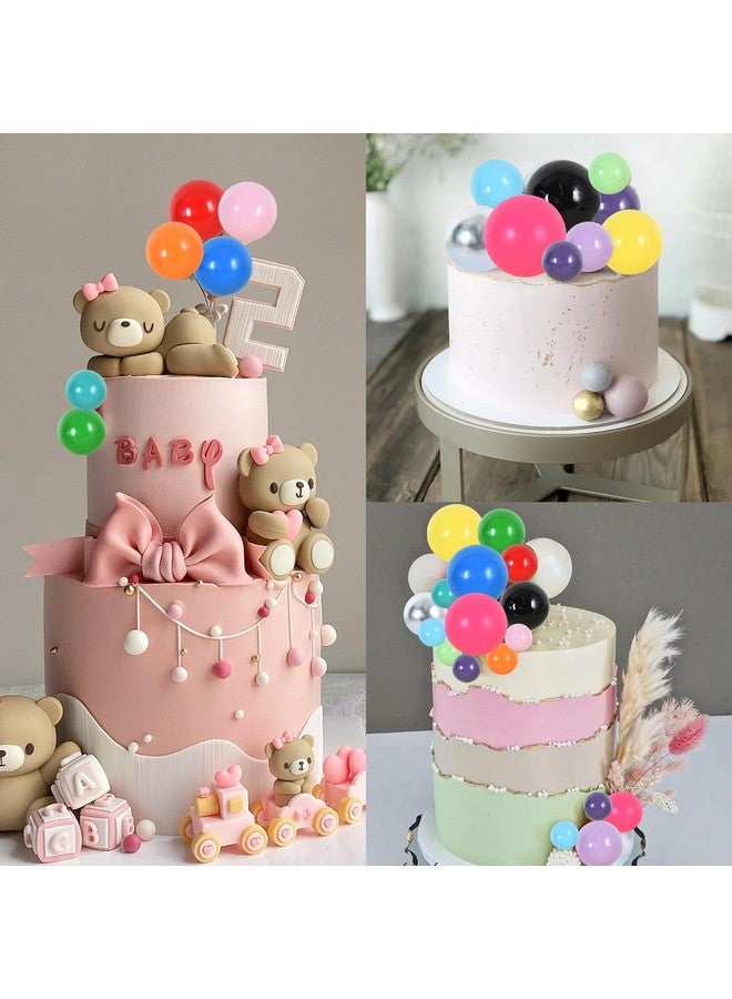 بيشيدا 20 قطعة من زينة كعكة الكرة السوداء من BEISHIDA لتزيين الكعك وكرات صغيرة وزينة الكعك وكرات رغوية وكعكة عيد ميلاد سعيد وإدراج كعكة DIY للخبز وأعياد الميلاد والذكرى السنوية وحفلات الزفاف وحفلات استقبال المولود - Image 4