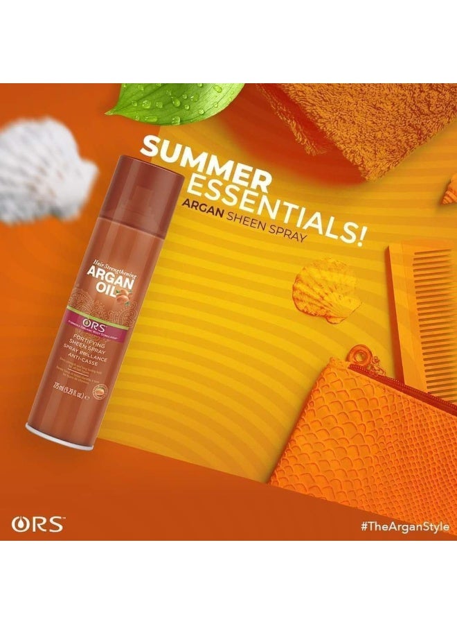ORS Original ORS Argan Oil Spray, American Style, Holds, Shines, and Nourishes Hair. Provides natural shine and deep hydration for dry hair. Suitable after shampooing and heat styling. 275 ml - Image 2