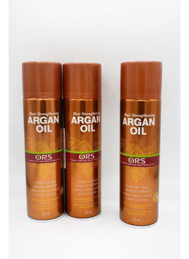 ORS Original ORS Argan Oil Spray, American Style, Holds, Shines, and Nourishes Hair. Provides natural shine and deep hydration for dry hair. Suitable after shampooing and heat styling. 275 ml - Image 3