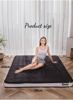 Garlo Mattress, Padded Japanese Floor Mattress Roll Up Quilted Bed Mattress Topper, Extra Thick Folding Sleeping Pad Breathable Floor Lounger Guest Bed for Living Room Bed Room Camping Couch  - Image 4