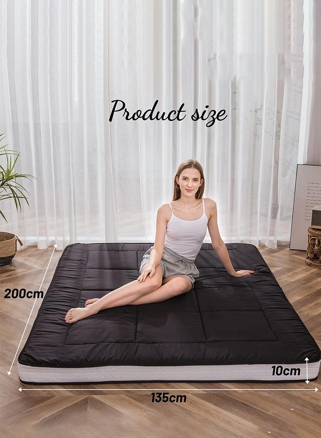 Garlo Mattress, Padded Japanese Floor Mattress Roll Up Quilted Bed Mattress Topper, Extra Thick Folding Sleeping Pad Breathable Floor Lounger Guest Bed for Living Room Bed Room Camping Couch - Image 1