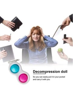 Generic Sensory Bubble Fidget Keychain Toy for Stress Relief, Non-toxic, Tasteless, 8x4 cm  - Image 4