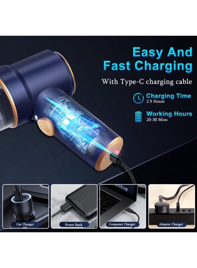 Handheld Car Vacuum Cleaner 9000Pa with Charging Dock, 120W Cordless Vacuum and Air Duster with LED Light, Multi Nozzles for Car Home Office Pet - Image 4