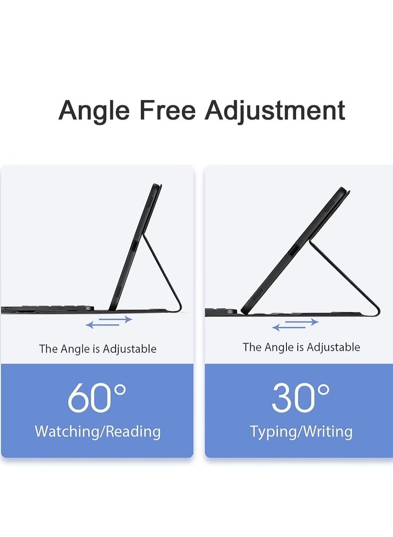 JAJEEK Keyboard Case for Samsung Galaxy Tab S9 Plus 12.4 Inch 2023 – Premium PU Leather Cover, Detachable Bluetooth Keyboard with Smart Touchpad, Magnetic Adsorption – Slim, Stylish Protection & Enhanced Productivity - Image 5