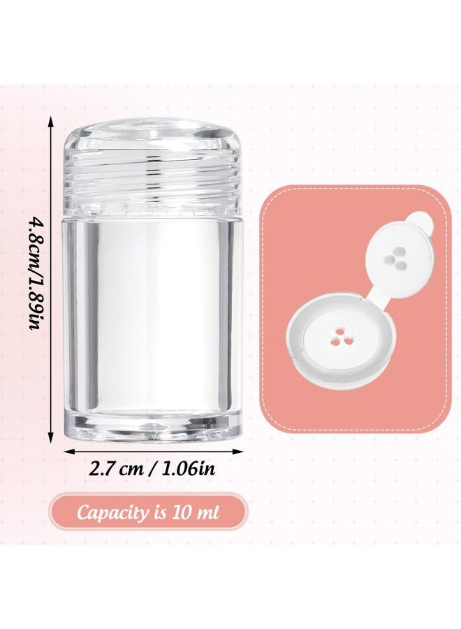 RAYNAG 6 Pieces Mini Empty Loose Powder Bottle, Travel Size Glitter Containers Eye Shadow Powder Shaker Bottle with Sifter and Lids (3 hole) - Image 3