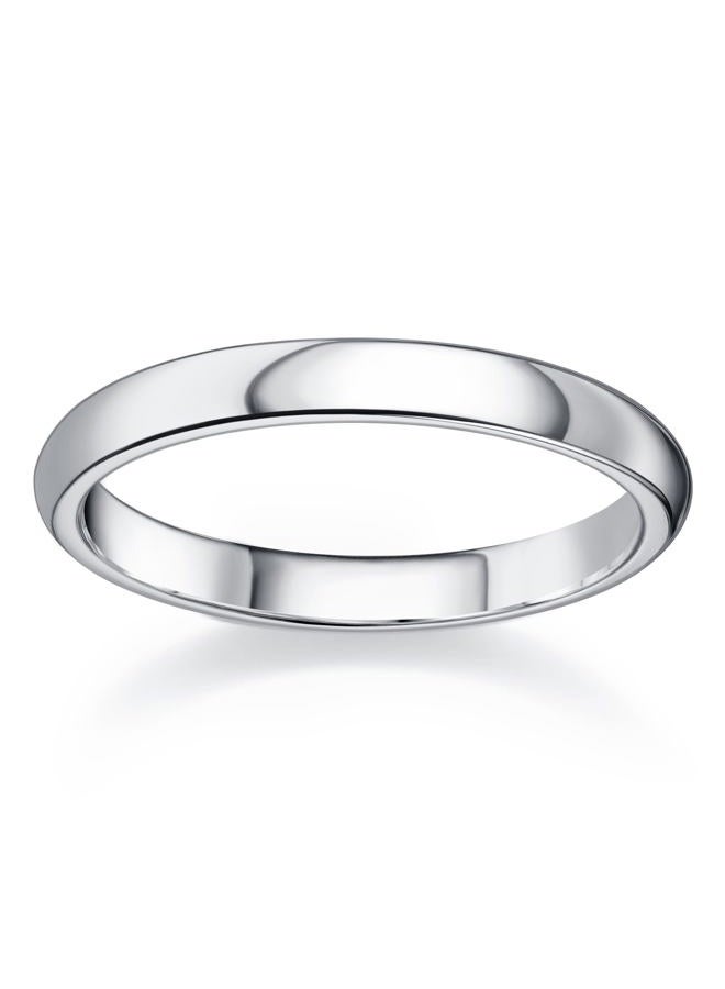 Florideco Stainless Steel Ring for Women Men Wedding Band Simple Pinky Thumb Ring Thick Thin Stacking Rings High Polish Engagement Promise Rings Plain Domed Comfort Fit Size 6 to 10, Stainless Steel - Image 1