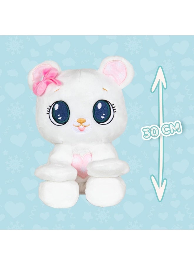 IMC Peekapets White Bear Interactive Plush Toy (30 Cm) - Image 1