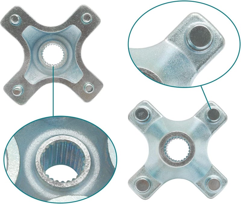 HQPASFY Rear Left and Right Wheel Hubs for Honda ATC200X and TRX400EX - Image 4