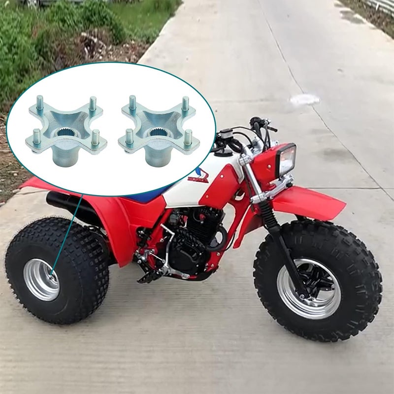 HQPASFY Rear Left and Right Wheel Hubs for Honda ATC200X and TRX400EX - Image 3