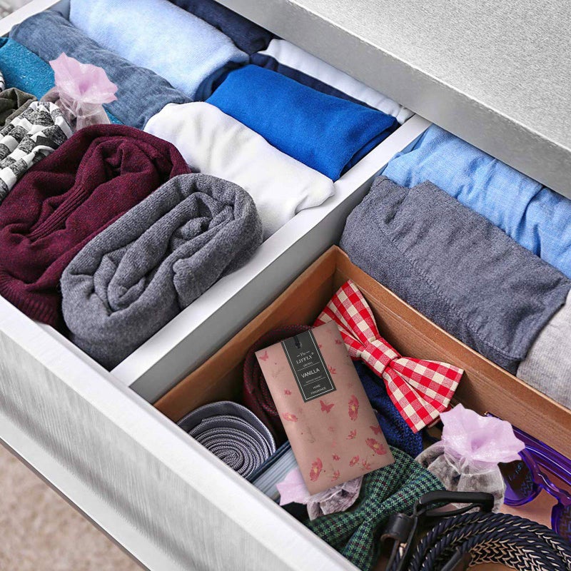 ليفلاي Liffly 14 عبوة من أكياس الفانيليا المعطرة للأدراج والخزائن - Image 5