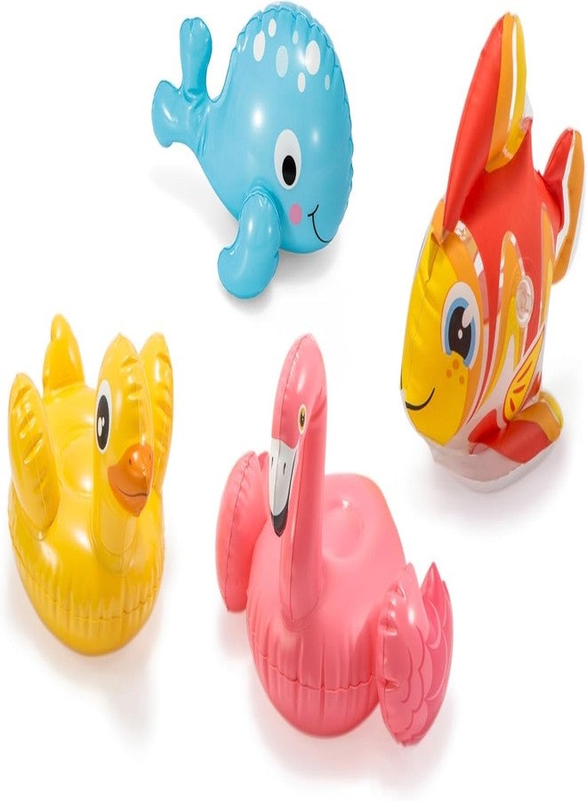 VWretails Puff 'N Play Inflatable Baby Water Toy, Tropical Fish, Duck, Whale & Flamingo for Kids Age 2+, Pool & Bathtub Play Toys for Toddlers, Colorful Floating Animal ( Pack of Any 1 Design ) - Image 1