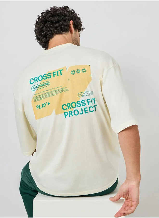 ستايلي Styli Slogan Print Athleisure Boxy T-Shirt