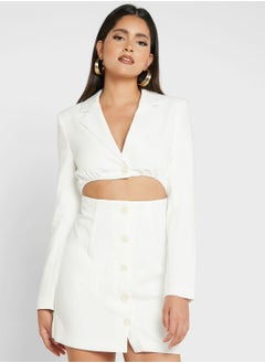 Cut Out Blazer Dress