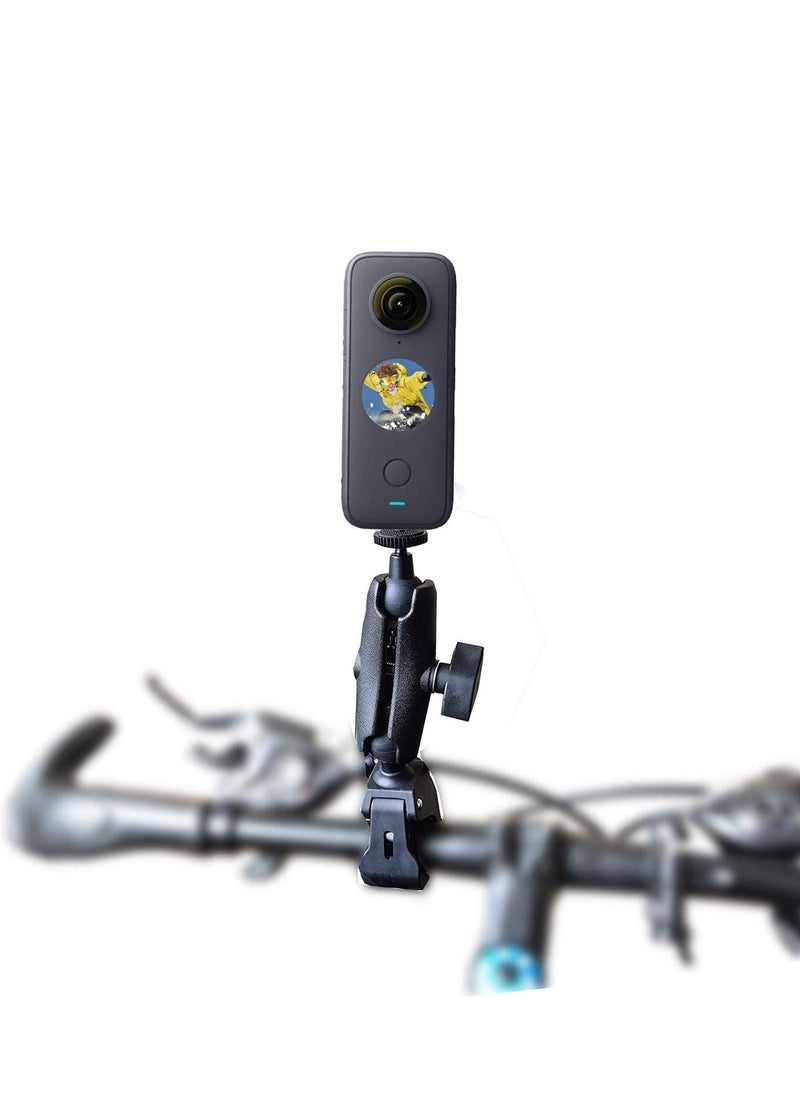 Generic - Ballhead Handlebar Clamp 360 degree Rotating Motorbike Mount for Insta360 One X2/One R/GoPro Hero/GoPro Max/Fusion/OSMO Action Camera - Image 1