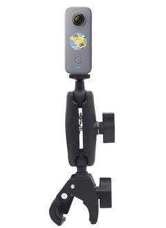 Ballhead Handlebar Clamp 360 degree Rotating Motorbike Mount for Insta360 One X2/One R/GoPro Hero/GoPro Max/Fusion/OSMO Action Camera