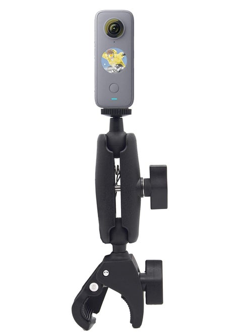 Ballhead Handlebar Clamp 360 degree Rotating Motorbike Mount for Insta360 One X2/One R/GoPro Hero/GoPro Max/Fusion/OSMO Action Camera