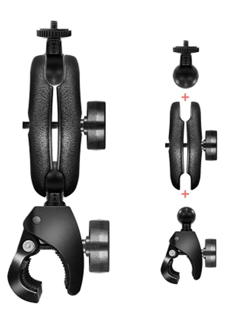 Generic - Ballhead Handlebar Clamp 360 degree Rotating Motorbike Mount for Insta360 One X2/One R/GoPro Hero/GoPro Max/Fusion/OSMO Action Camera - Image 1