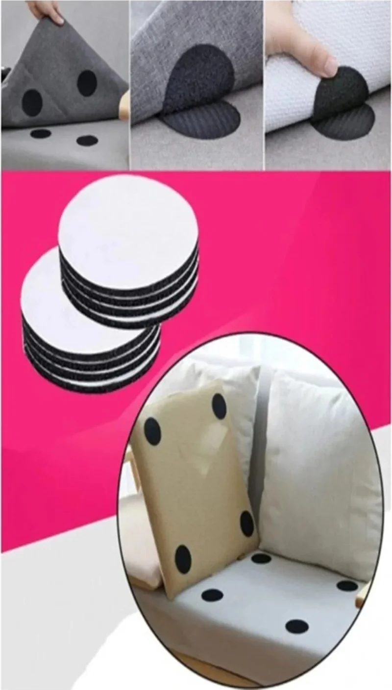 Safestore 30-Piece Carpet Rug Sofa Cover Stabilizer Non-Slip Velcro Washable Self-Adhesive Pad