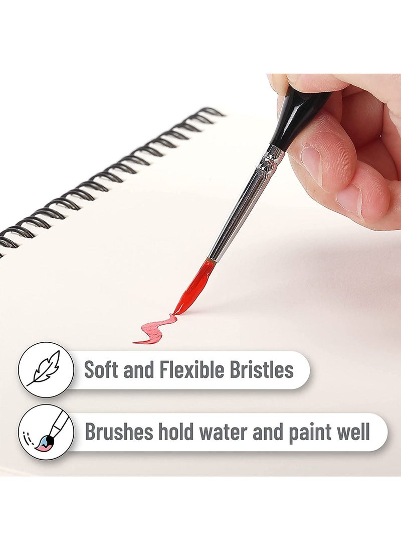 9 triangular pole wolf centimeter pen, black outline brush set hand-painted watercolor stroke brush
