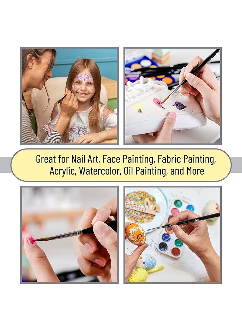 9 triangular pole wolf centimeter pen, black outline brush set hand-painted watercolor stroke brush