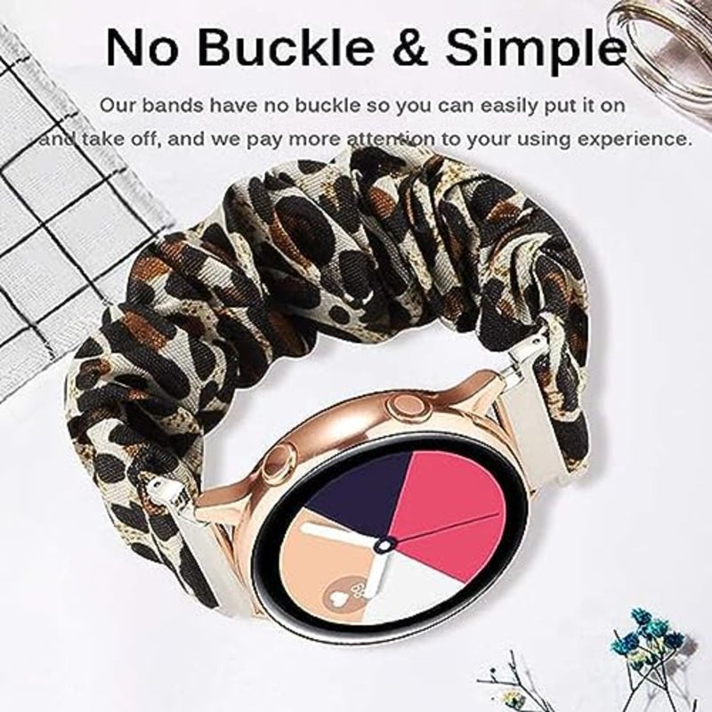 Lamshaw Compatible with Gabb Watch 3 Band, Fabric Elastic Scrunchie Elastic Watch Band Cute Replacement Straps Compatible for GABB Watch 3 Smart Watch - Image 5