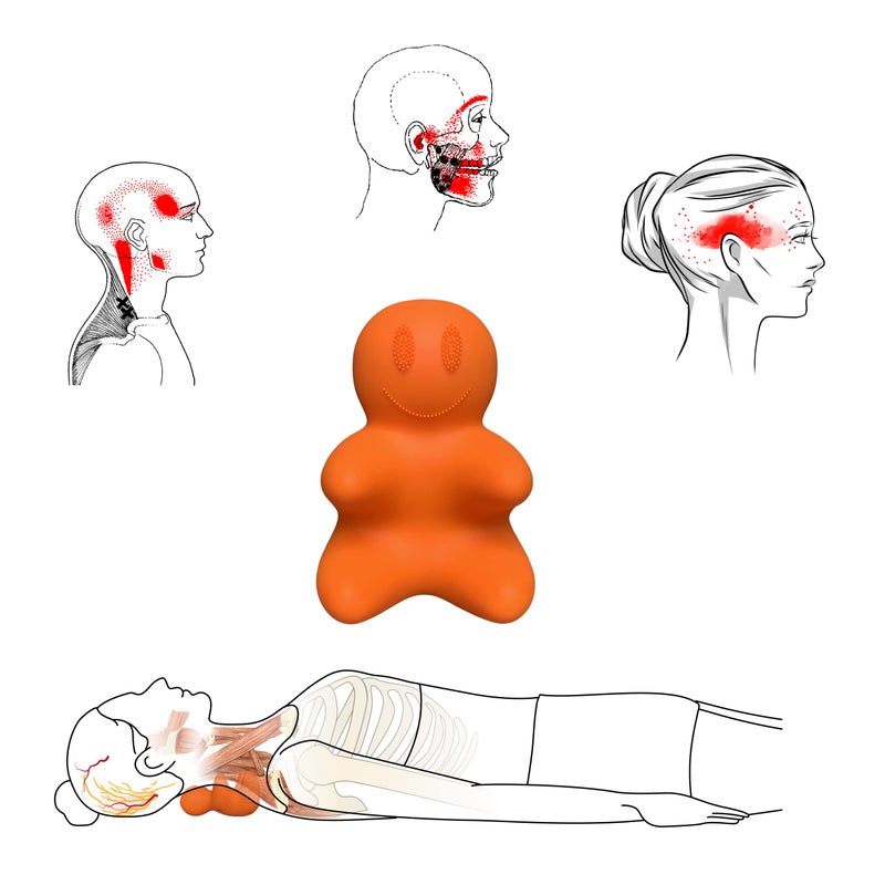 LittleMum Trigger Point Massager Dolly, Myofascial Release Occipital Neuralgia, Neck & Shoulder Pain, Tension Headache, TMJ - Image 1