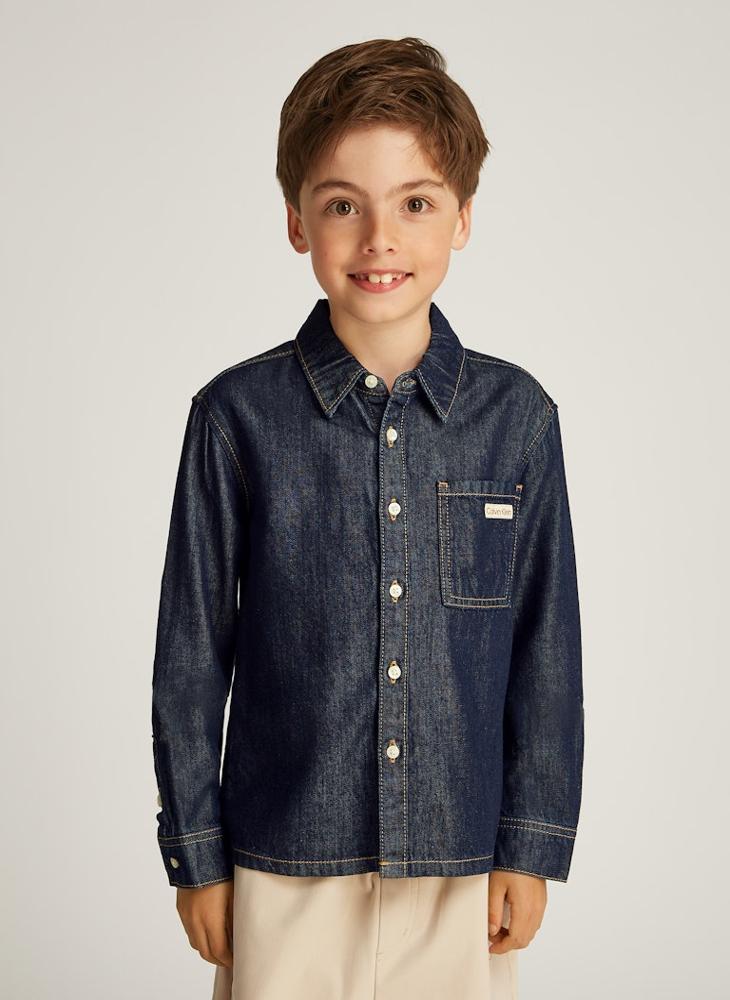 Calvin Klein Jeans Kids Regular Tencel Shirt  - Image 1