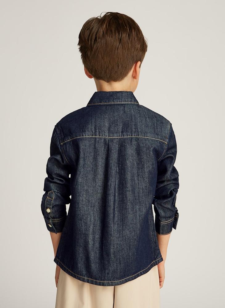 Calvin Klein Jeans Kids Regular Tencel Shirt  - Image 2