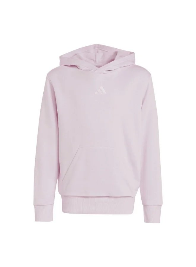 adidas أساسيات سويت شيرت بغطاء رأس للجنسين