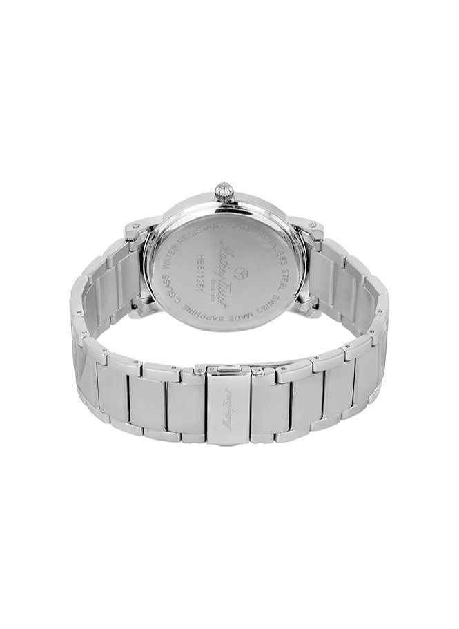 Mathey-Tissot City Metal HB611251MABR Mens Quartz Watch, Analog Display and Stainless Steel Strap, Silver  - Image 4