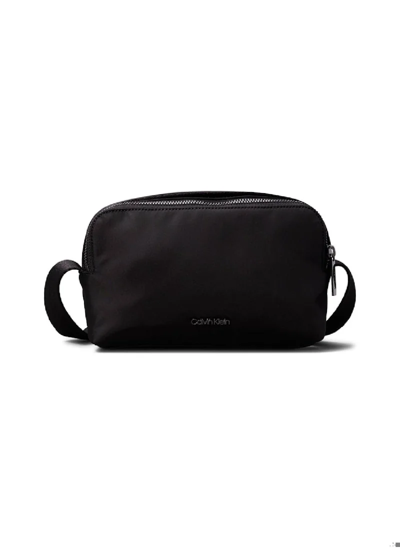 CALVIN KLEIN Men's Crossbody Camera Bag - Polyester, Black