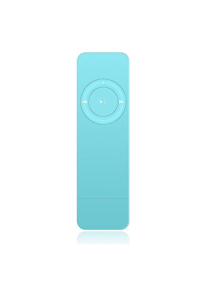 Portable MP3 Music Player with Clear Sound Quality TF Card Slot Rechargeable Lithium Battery Support MP3/WMA Audio Format Blue