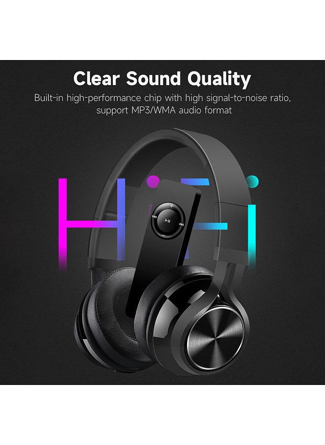 Portable MP3 Music Player with Clear Sound Quality TF Card Slot Rechargeable Lithium Battery Support MP3/WMA Audio Format Blue