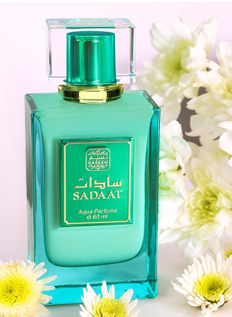 Naseem Sadaat Eau De Parfum Aqua Perfume for Men & Women - 80ml - Image 2