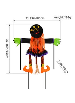 Halloween Tree-Hugger Witch Decor K3-37 Crash Tree Witch Wreath