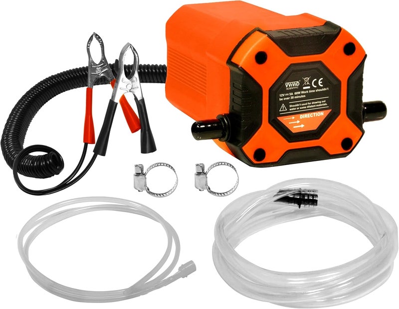 VViViD 12V 60W Oil Extractor Pump for DIY Oil Change and Scavenge - Image 1