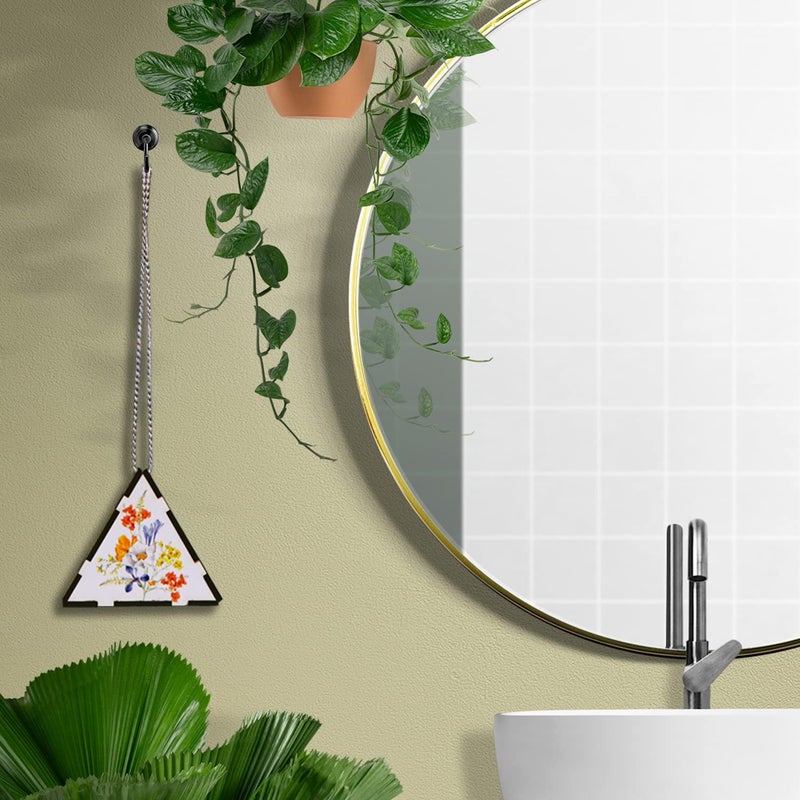 Niyanta Washroom Air Freshener for Toilet Wooden Hanging Air Diffuser Bad Smell Remover Long Lasting Fragrance for CarOfficeRoomsBathToilet Green Apple Air Freshener - Image 3