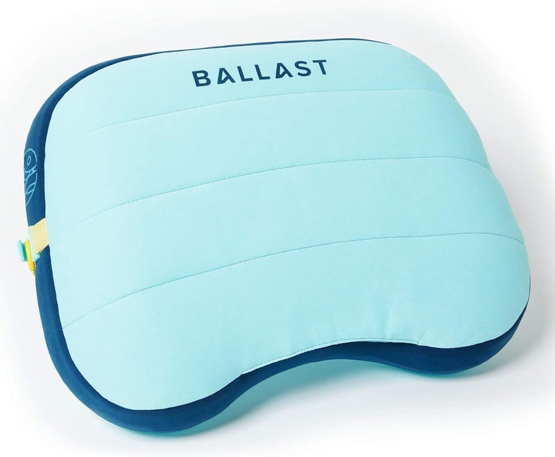 Ballast Beach Pillow – Comfy, Durable & Compact, Stays Put on Windy Beaches with Patented Sand Pouch, Inflatable Pillow for Beaches, Pools, Camping, Festivals and Travel (Island Paradise) - Image 1