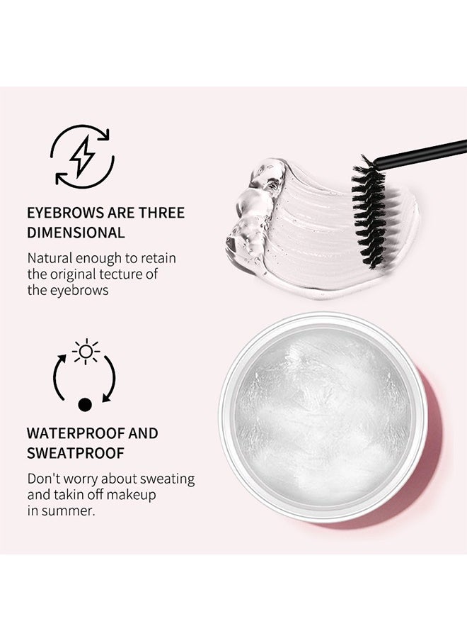 OCHEAL - Brow Soap,Professional Brow Gel With Brush，Professional Waterproof Eyebrow Gel With Flexible Brush Styling Kit, Can Sharp Your Eyebrow To Fluffy and Volume Easily, Highly Recommended For Anyone Lookin - Image 1