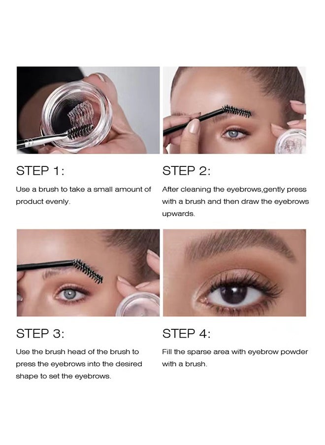 OCHEAL - Brow Soap,Professional Brow Gel With Brush，Professional Waterproof Eyebrow Gel With Flexible Brush Styling Kit, Can Sharp Your Eyebrow To Fluffy and Volume Easily, Highly Recommended For Anyone Lookin - Image 1