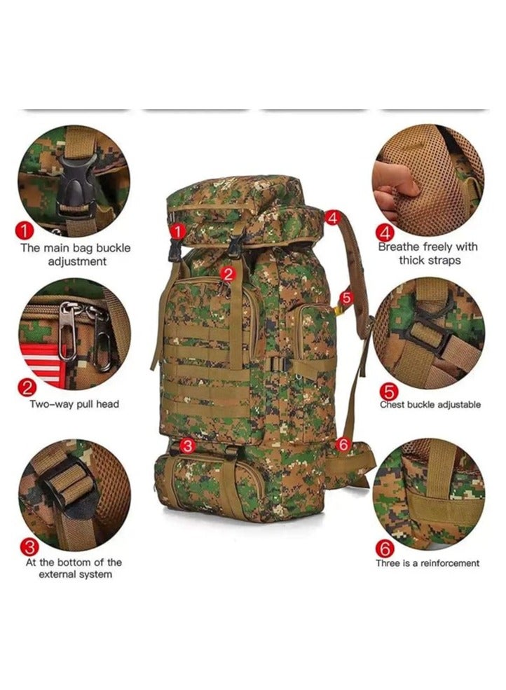 MIL-TEC Waterproof & Wear-resistant All-Purpose Military Tactical Backpack 80L - Image 5