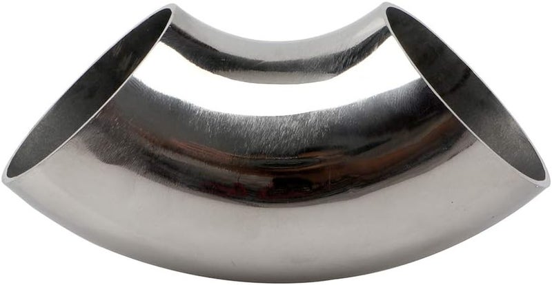 KOTVTM Stainless Steel Elbow 2.5" 90° Mandrel Bend Elbow-Thickness 16GA/.065" Wall - SS304 Stainless Elbow Suitable for Car Modified Exhaust Elbow Pipe, Stair Handrail,etc - Image 1