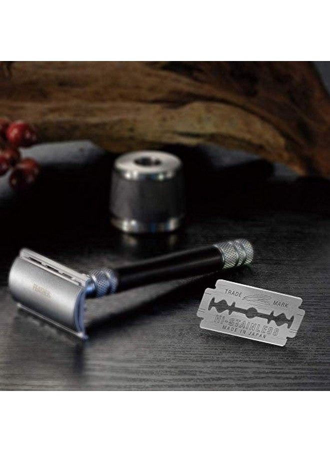 Feather Double Edge Safety Razor Blades (50 Count) Platinum Coated Histainless Steel Razor Blades Fits Most Safety Razors Super Sharp For Close Shaves Japanese Quality  - Image 4
