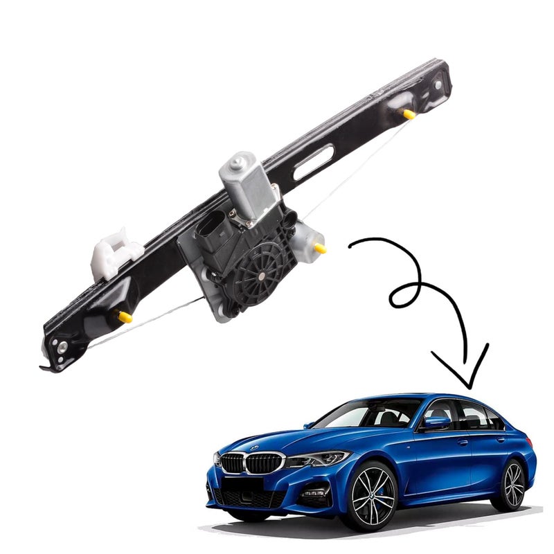 Predep Rear Left Driver Side Power Window Regulator with Motor Assembly Compatible for BMW 3 Series 323i 325i 328i 330i 335i M3 20062012 Replacement 748468