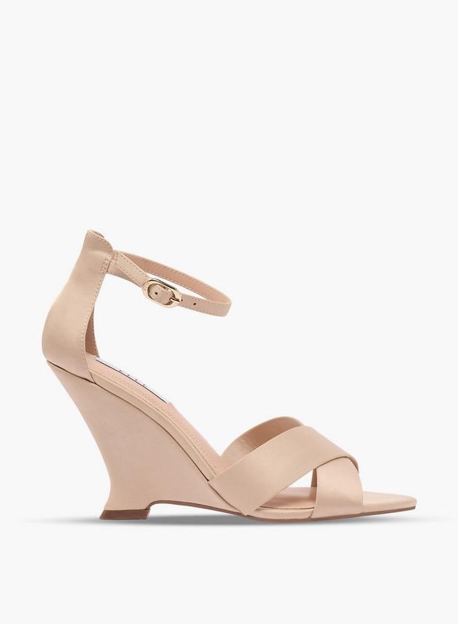 ELLE Women Cross Strap Wedge Heel Sandals - Image 1