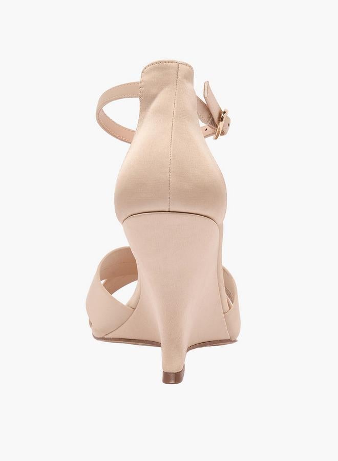 ELLE Women Cross Strap Wedge Heel Sandals - Image 5