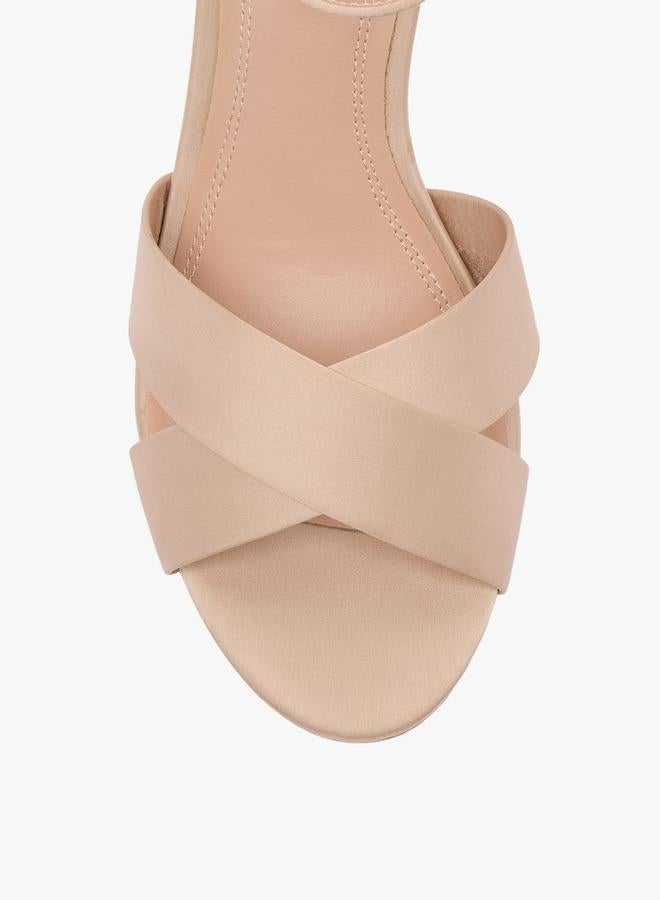 ELLE Women Cross Strap Wedge Heel Sandals - Image 4
