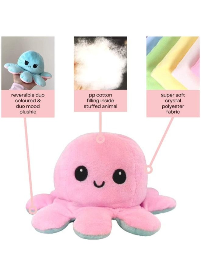 Generic - Relieve-Stress Big Toy Reversible Happy-Sad-Octopus Mascot Pop-Hit Octopus Toy - Image 1